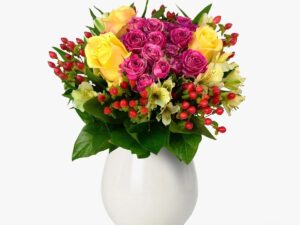 Buchet cu minirosa roz