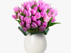 Buchet de 101 lalele roz