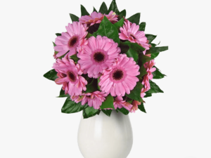 Buchet de 15 gerbera roz