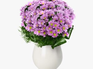 Buchet de 25 crizanteme roz