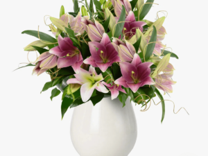 Buchet de 55 crini imperiali roz