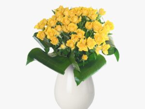 Buchet de 7 minirosa galbeni