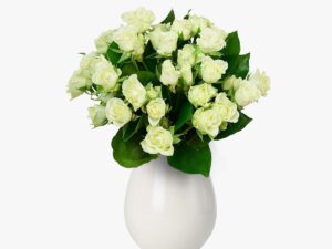 Buchet de 9 minirosa albi